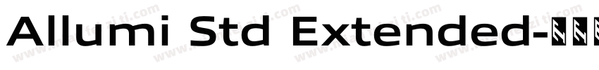 Allumi Std Extended字体转换